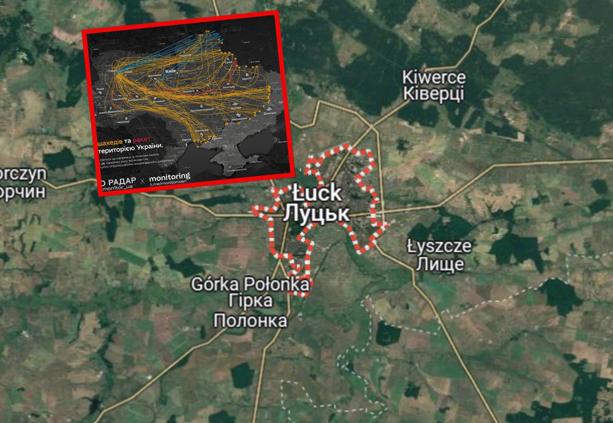 Zmasowany atak Rosji na Ukrainy