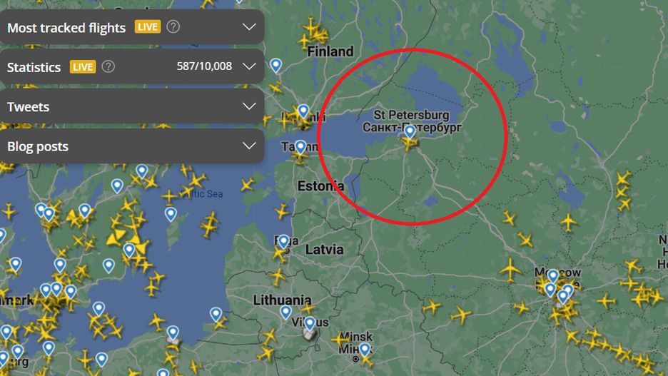 Niebo nad Petersburgiem zamknięte. "Poderwano myśliwce"