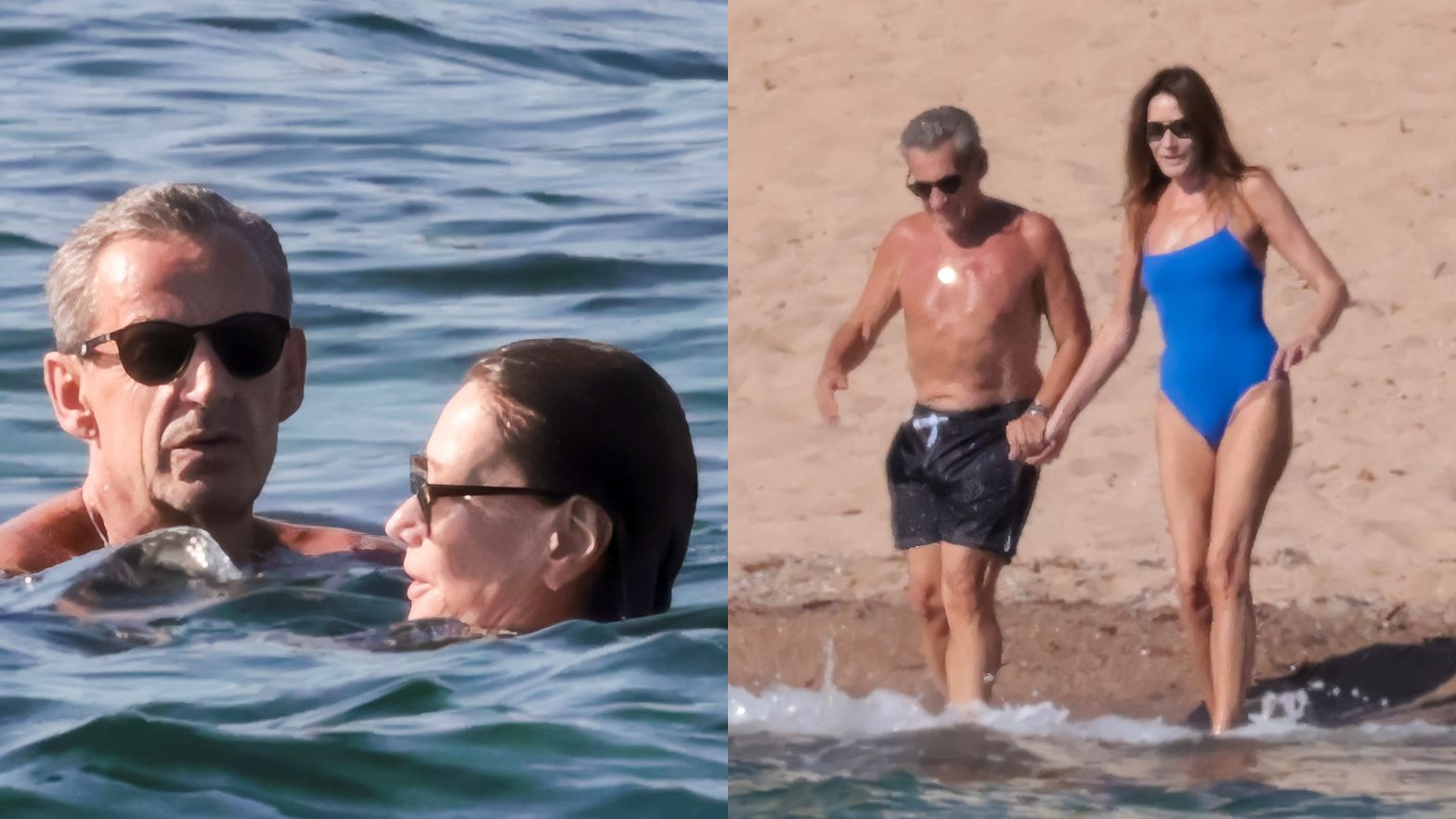 Carla Bruni i Nicolas Sarkozy na wakacjach