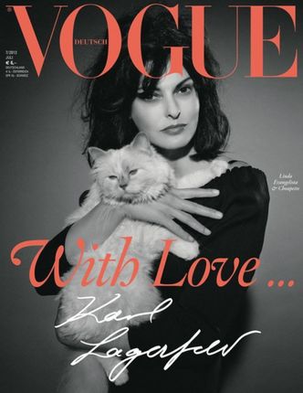 KOTKA LAGERFELDA na okładce "Vogue'a"