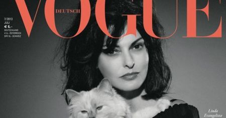 KOTKA LAGERFELDA na okładce "Vogue'a"