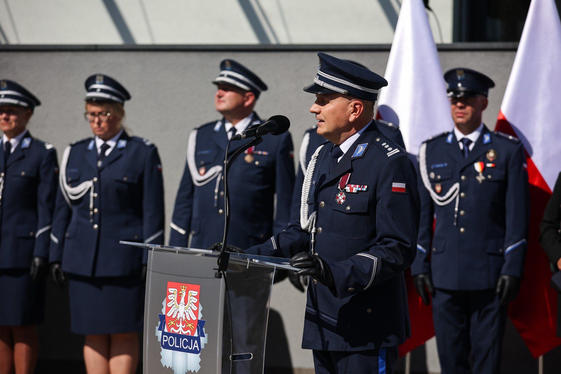 Ślubowanie nowych policjantów w Krakowie
