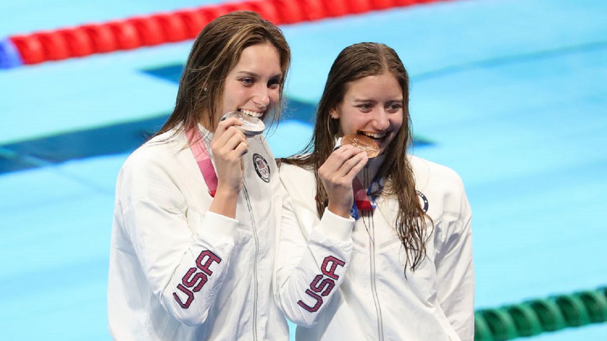 Getty Images /  Jean Catuffe / Na zdjęciu: Alex Walsh i Erica Sullivan