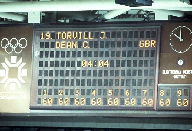 Oceny Torvill i Dean w Sarajewie 1984 roku / Fot. Steve Powell /Allsport/ Getty Images