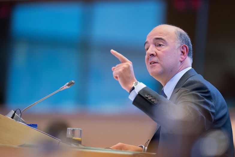Unijny komisarz ds. gospodarczych Pierre Moscovici.