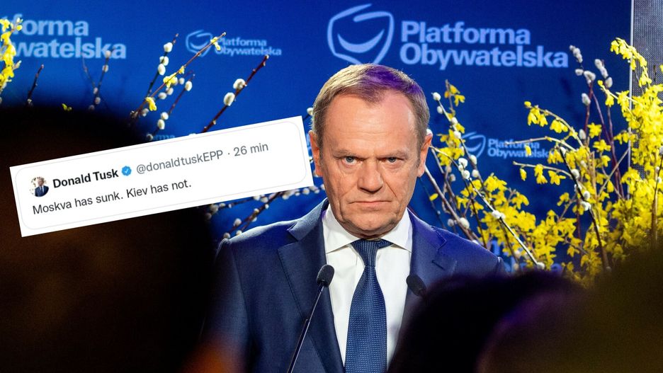 Donald Tusk i pierwotna wersja jego wpisu 