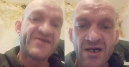 "Szczena" z "Chłopaków do wzięcia" pokazał warunki, w jakich żyje. Na ścianach w mieszkaniu jest PLEŚŃ (WIDEO)