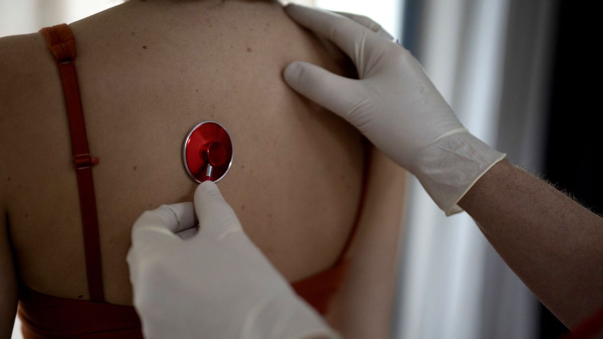 Badanie w gabinecie lekarskim.