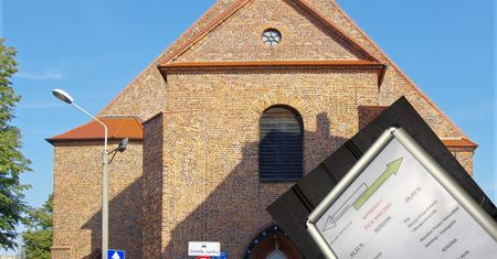 Kościan. Plakat na drzwiach kościoła. Głosujący na Rafała Trzaskowskiego wybrali "śmierć"