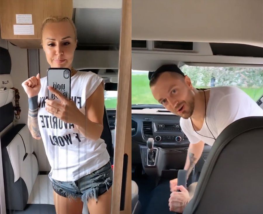Blanka Lipińska i Baron pojechali nad morze