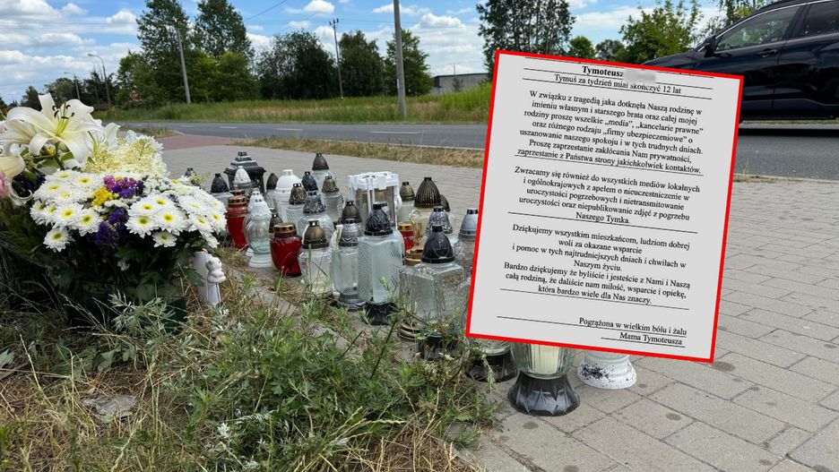 Mama Tymona opublikowała list