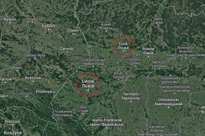 Rosyjskie pociski spadają blisko polskiej granicy. Rośnie zagrożenie w Łucku i Lwowie