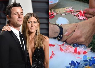 Jennifer Aniston i Justin Theroux TRZYMAJĄ SIĘ ZA RĘCE na pogrzebie ukochanej suczki: "Spoczywaj w pokoju, Dolly"