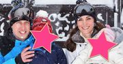 Jaki sielski obrazek! Książę William i księżna Kate z dziećmi na nartach. George i Charlotte rosną jak na drożdżach