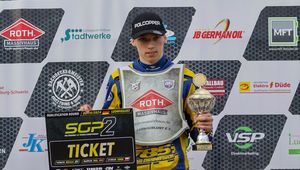 Żużel. Nazar Parnicki wygrał 2. rundę SGP2! Polak na podium