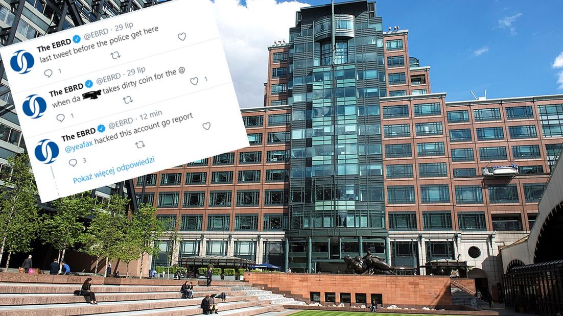 W środę na oficjalnym koncie twitterowym Europejskiego Banku Odbudowy i Rozwoju pojawiło się mnóstwo obraźliwych i wulgarnych wpisów