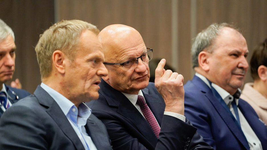 Prezydent Lublina Krzysztof Żuk (w środku) jest szefem PO w mieście