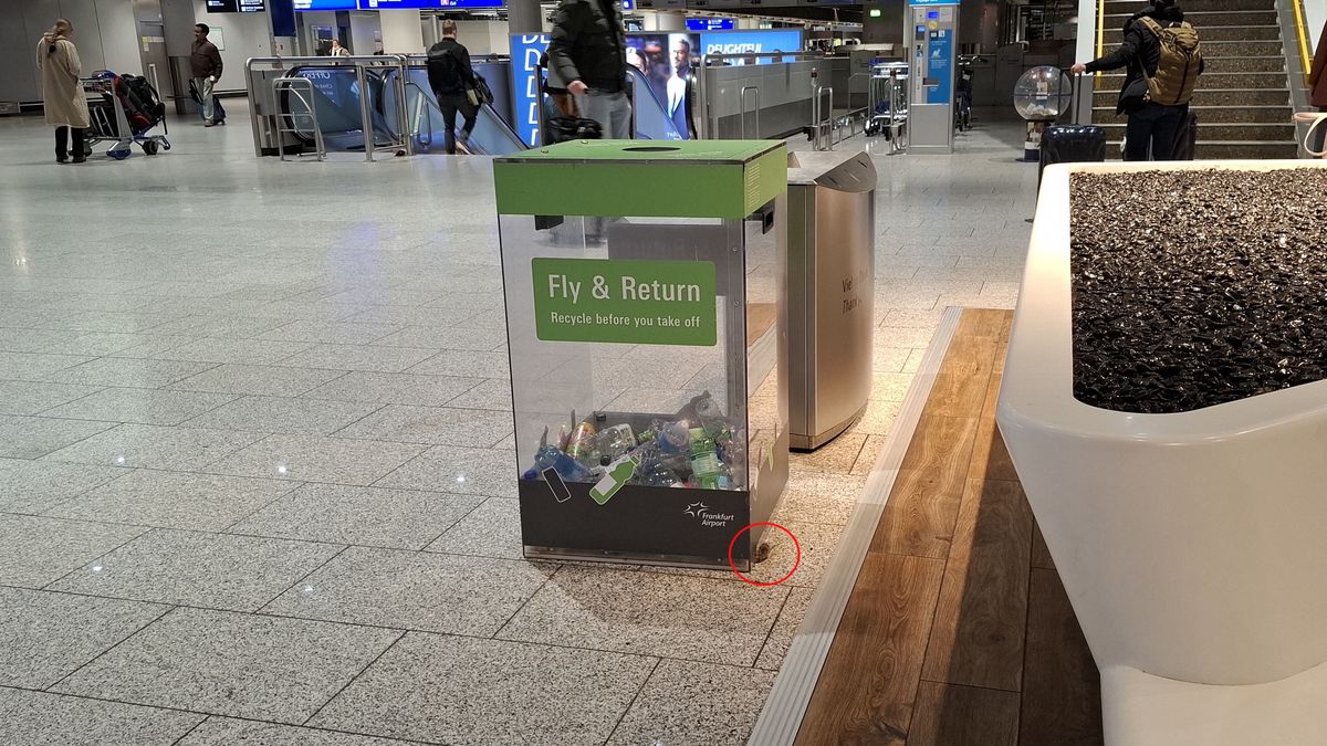 Widok myszy na lotnisku mnie zaskoczył