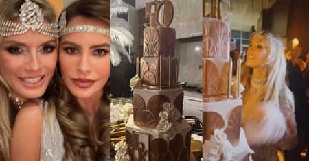 Tak wyglądały 50. urodziny Heidi Klum! Wpadły znane koleżanki, a główną atrakcją był 5-piętrowy tort. Na bogato? (ZDJĘCIA)