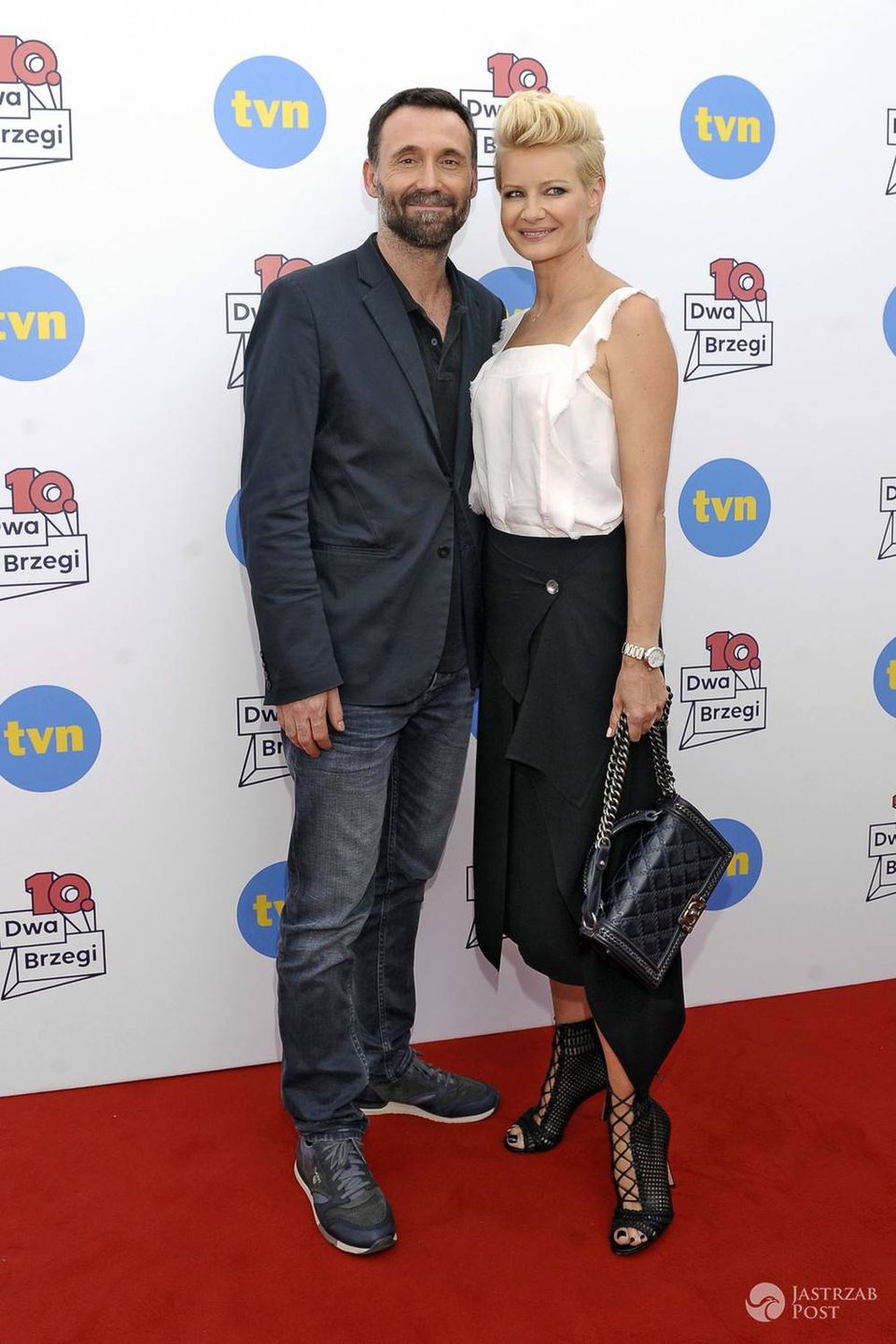 Bartłomiej Świderski i Małgorzata Kożuchowska, festiwal Dwa Brzegi 2016 (fot. AKPA)