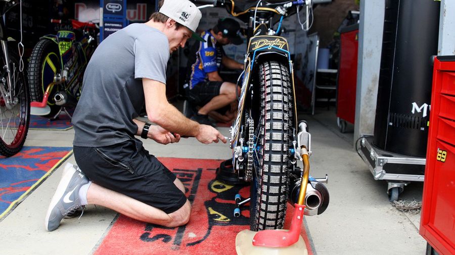 WP SportoweFakty / Michał Szmyd / Na zdjęciu: Jason Doyle przy motocyklu