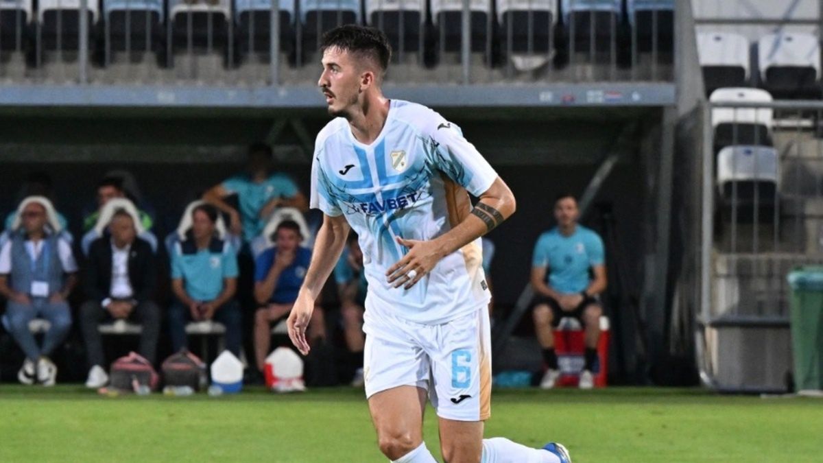 Piłkarz HNK Rijeka w czasie spotkania