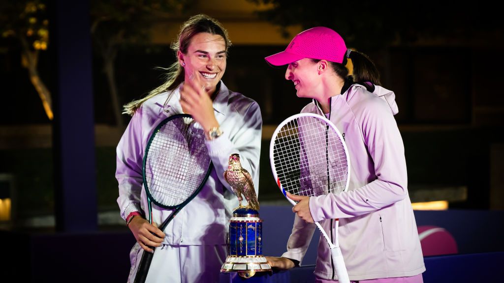 Getty Images / Robert Prange / Na zdjęciu: Aryna Sabalenka i Iga Świątek