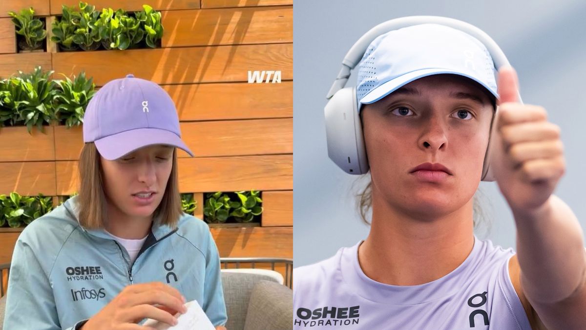 Getty Images /  Robert Prange oraz WTA/Instagram / Na zdjęciu: Iga Świątek otwierająca labubu