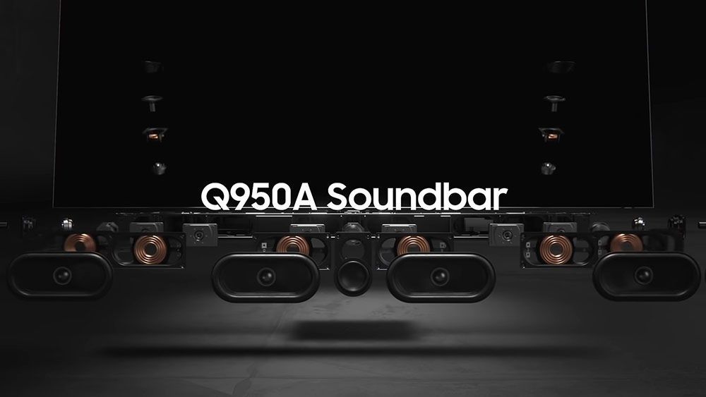 Samsung Q950A - układ głośników