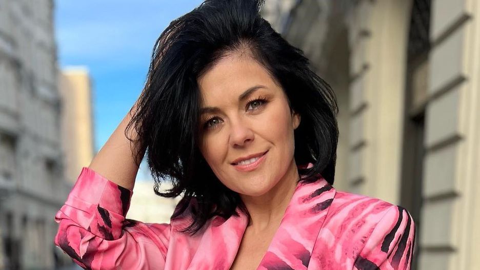 Katarzyna Cichopek w letnim garniturze na evencie