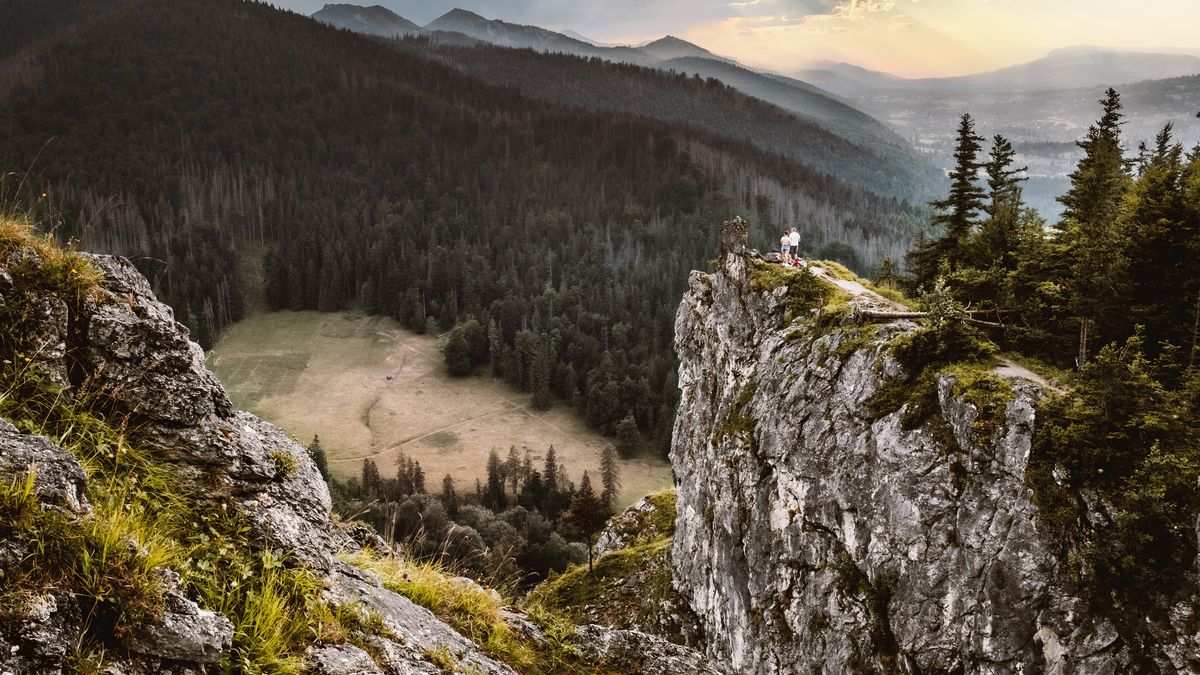zakopane, nosal, tatry, góra, podróż, widok, krajobraz, opoka, lato, kamienie