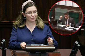 Incydent w Sejmie. Polityk KO przedrzeźniał posłankę