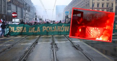 Incydent na Marszu Niepodległości. Flaga UE w ogniu