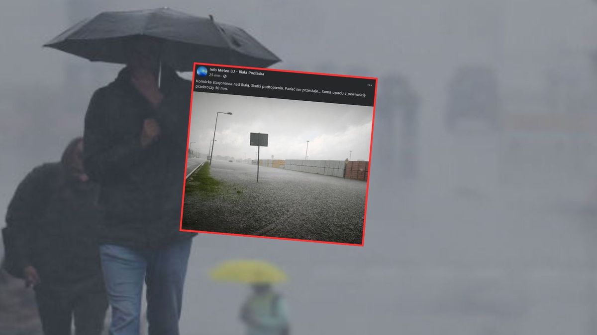 Ulewy w Polsce. Biała Podlaska zalana