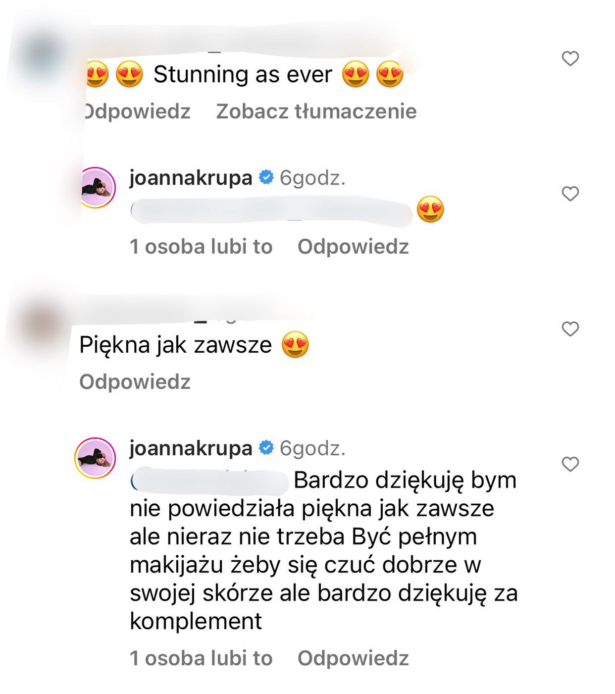 Joanna Krupa odpowiada internautom