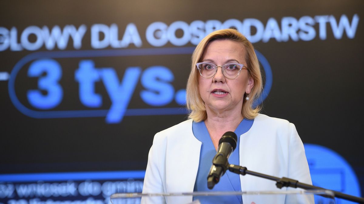 Minister klimatu i środowiska Anna Moskwa