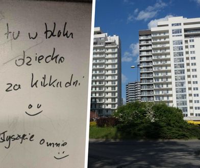 "Zabiję dziecko". Zostawił w windzie porażającą wiadomość. Prezes spółdzielni: nie odpuszczę
