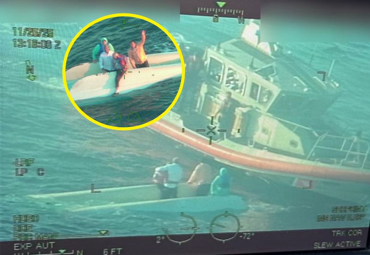 Spędzili 20 godzin na morzu. Straż Przybrzeżna pokazała zdjęcia