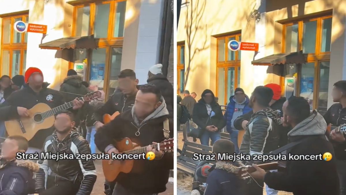 Występ romskiej kapeli został przerwany przez straż miejską