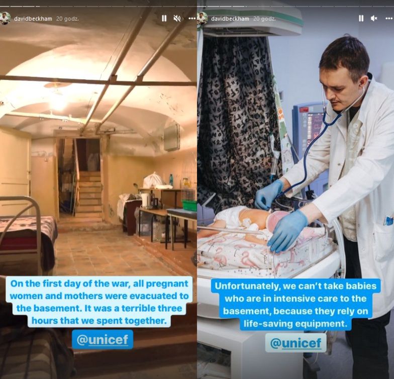 David Beckham przekazał instagramowy profil lekarce z Charkowa