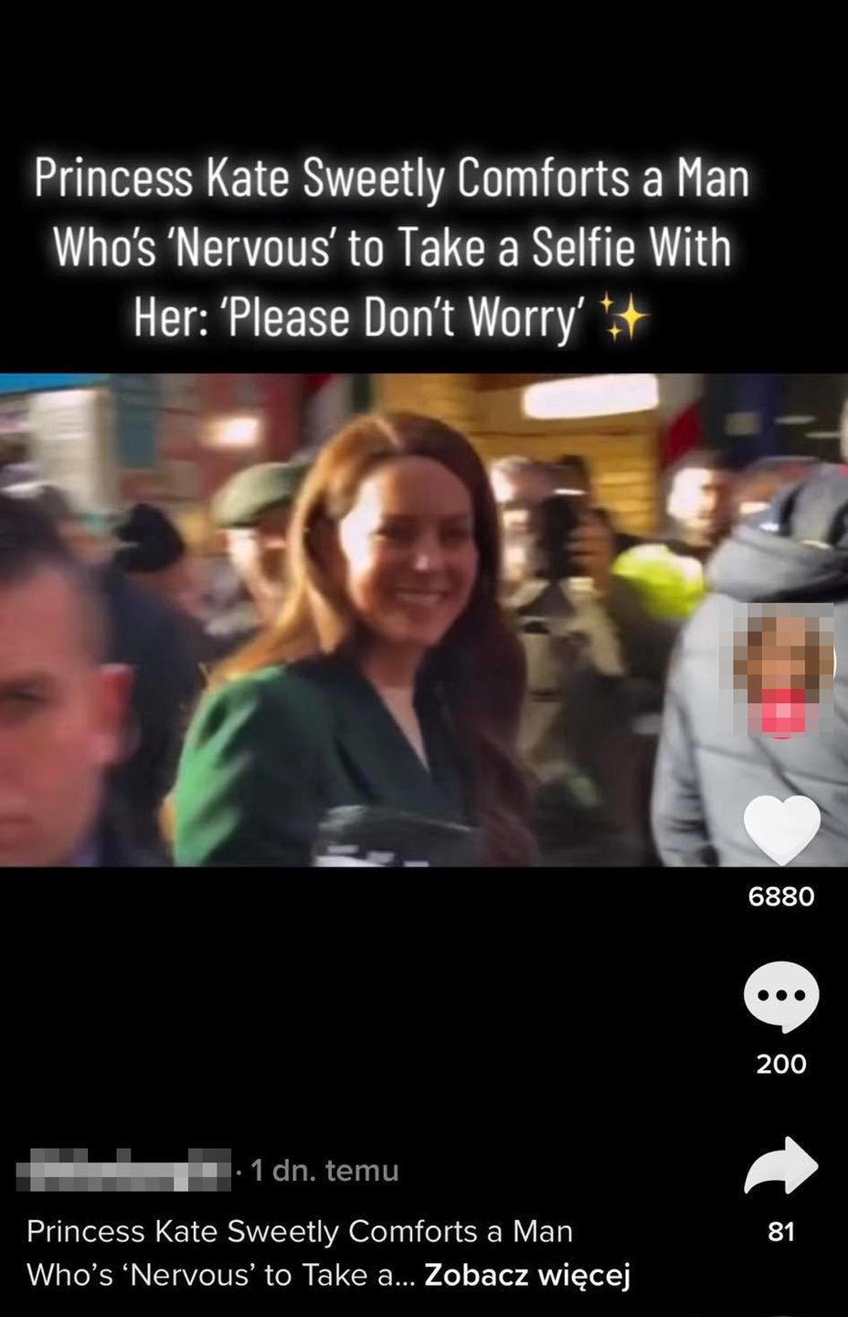 Kate Middleton z fanem