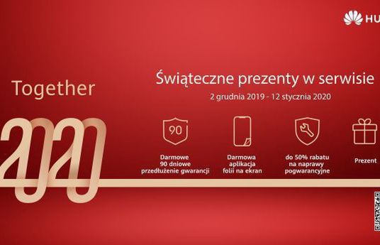 Huawei rusza z przedświąteczną promocją. Gwarancja dłuższa o 3 miesiące i darmowa folia na ekran