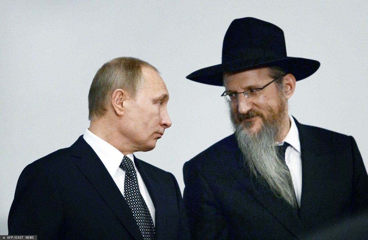 Władimir Putin i Berel Lazar 