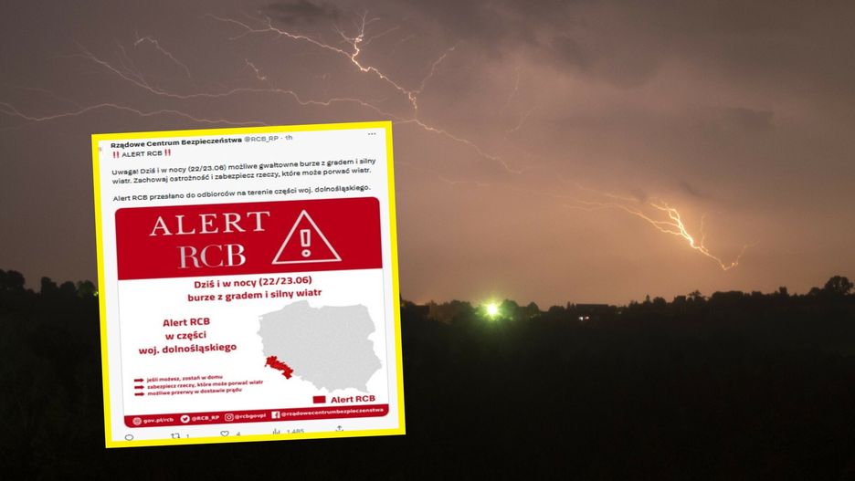 W nocy niebezpieczna pogoda