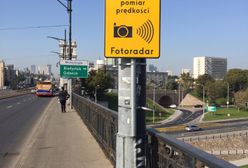 Warszawa. Fotoradary na moście Poniatowskiego
