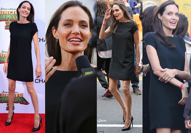 Bardzo szczupła Angelina Jolie na premierze "Kung Fu Panda 3" (ZDJĘCIA)