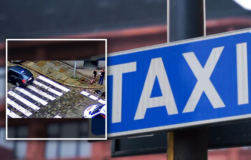 Incydent na przejściu z taksówkarzem i pieszym. "Ślepy jesteś?"