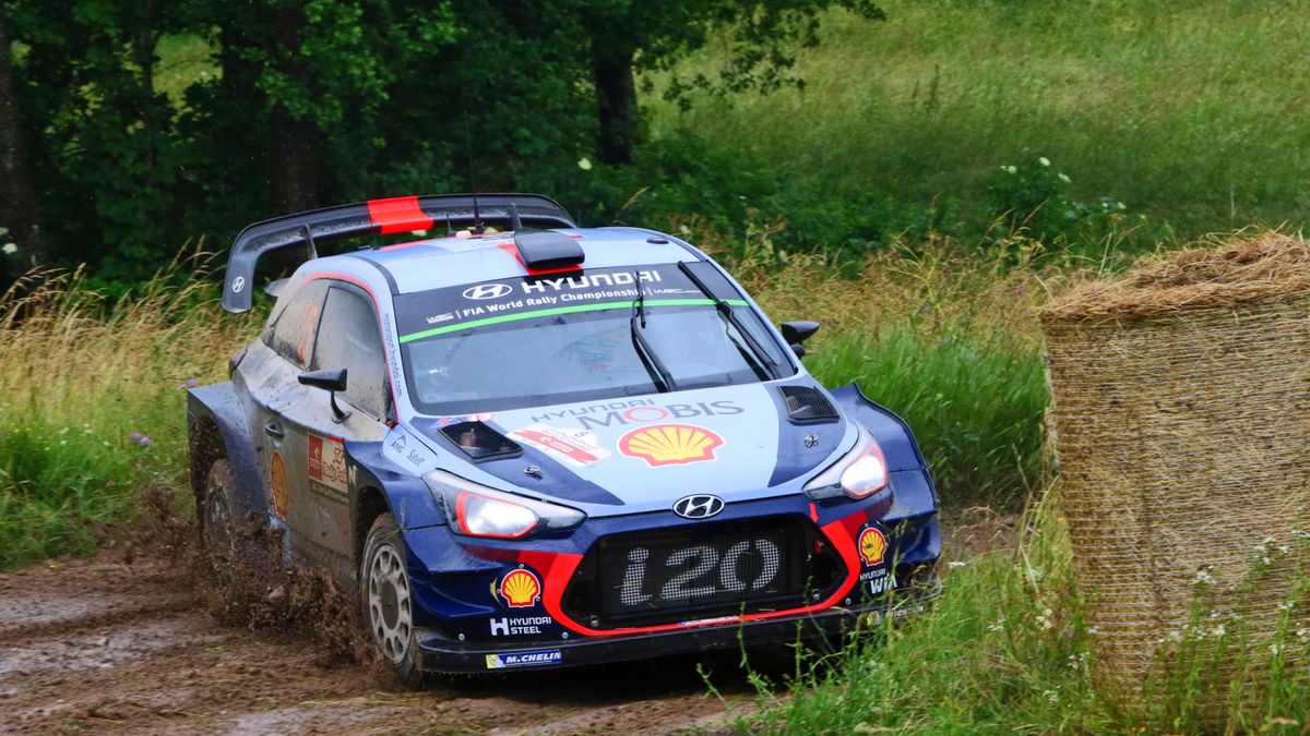 Thierry Neuville na trasie 74 Rajdu Polski