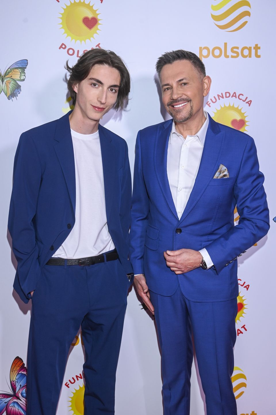 Krzysztof Ibisz z synem Maksymilianem