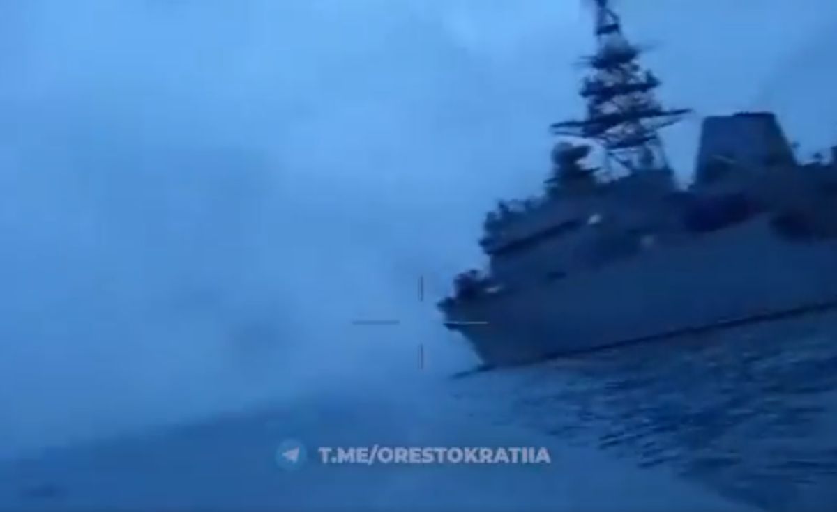 Statek Iwan Churs mógł zostać uszkodzony przez dron